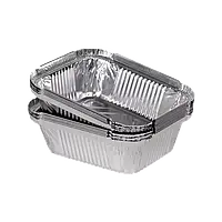 Алюмінієвий контейнер для для холодних та гарячих страв прямокутний 430 мл (R46L) ( без кришки)