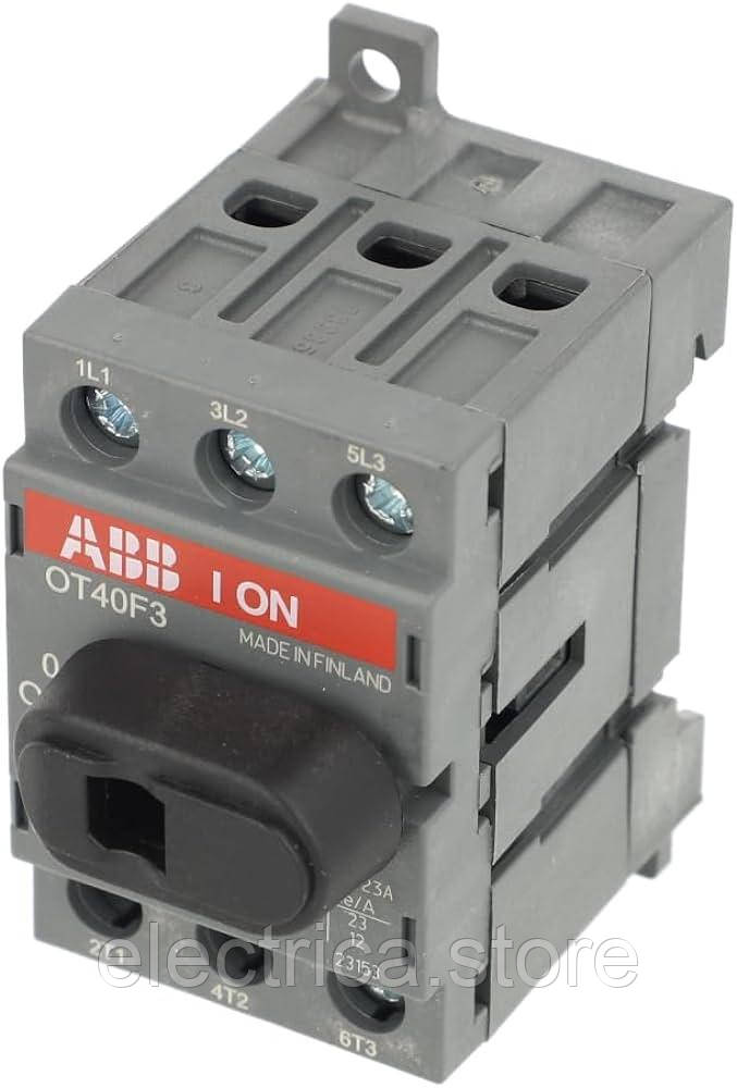 OT40F3 Вимикач-роз'єднувач 40А 3 полюси ABB 1SCA104902R1001, фото 1
