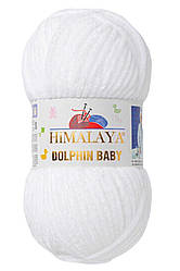 Пряжа Himalaya Dolphin Baby 80301, білий