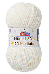 Пряжа Himalaya Dolphin Baby 80308, молочний