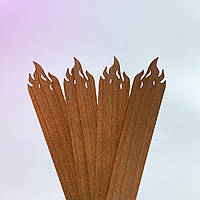 Деревянный фитиль Огонек. Размер на выбор, 100 мм, 8 мм