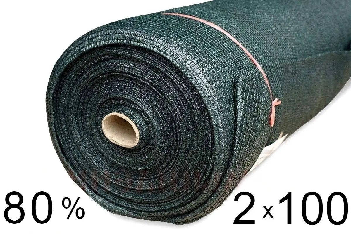 Сітка затіняюча 80 % - 2 м × 100 м