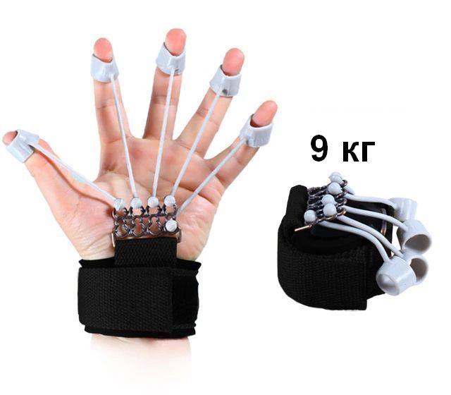 Тренажер для пальців, еспандер Hand Yoga BR-HW-301 Lite (Посилення 9 кг) Чорний