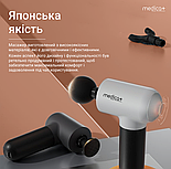 Перкусійний ручний масажер для тіла та м'язів Medica+ MassHand Pro 4.0 (Японія) Black, фото 3