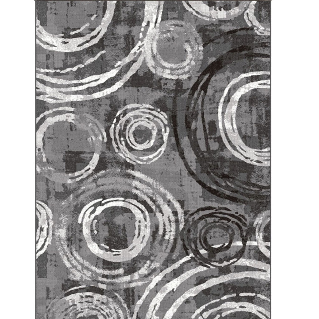 Килим 1.60х2.30 сіра абстракція Mira 24010/196