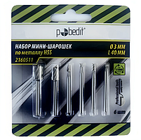 Набір міні-шарошок по металу HSS Pobedit 6 шт