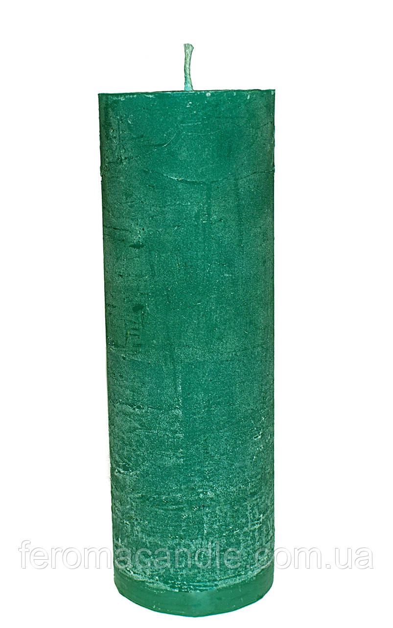 Свічка-циліндр 55*100 мм Проміс-плюс смарагдовий Emerald