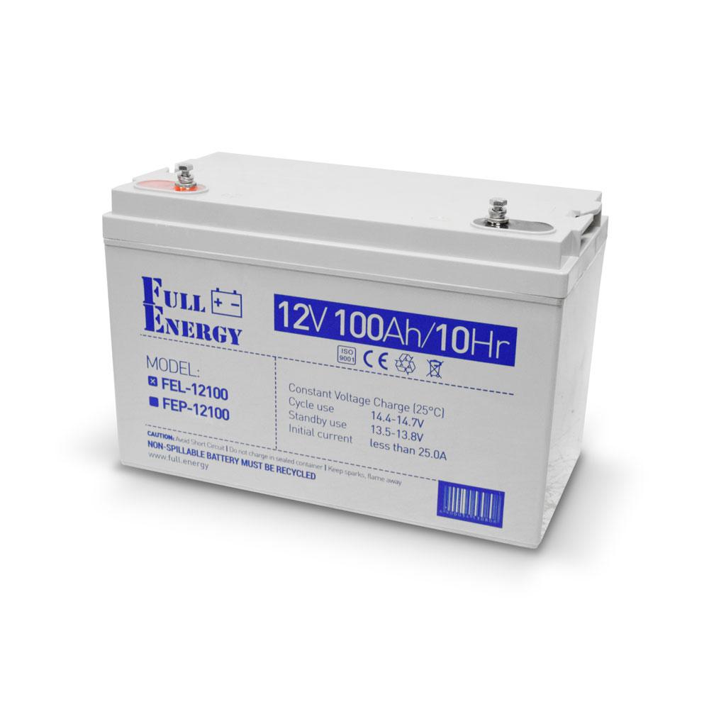 Акумулятор гелевий 12 В 100 А·год для ДБЖ Full Energy FEL-12100