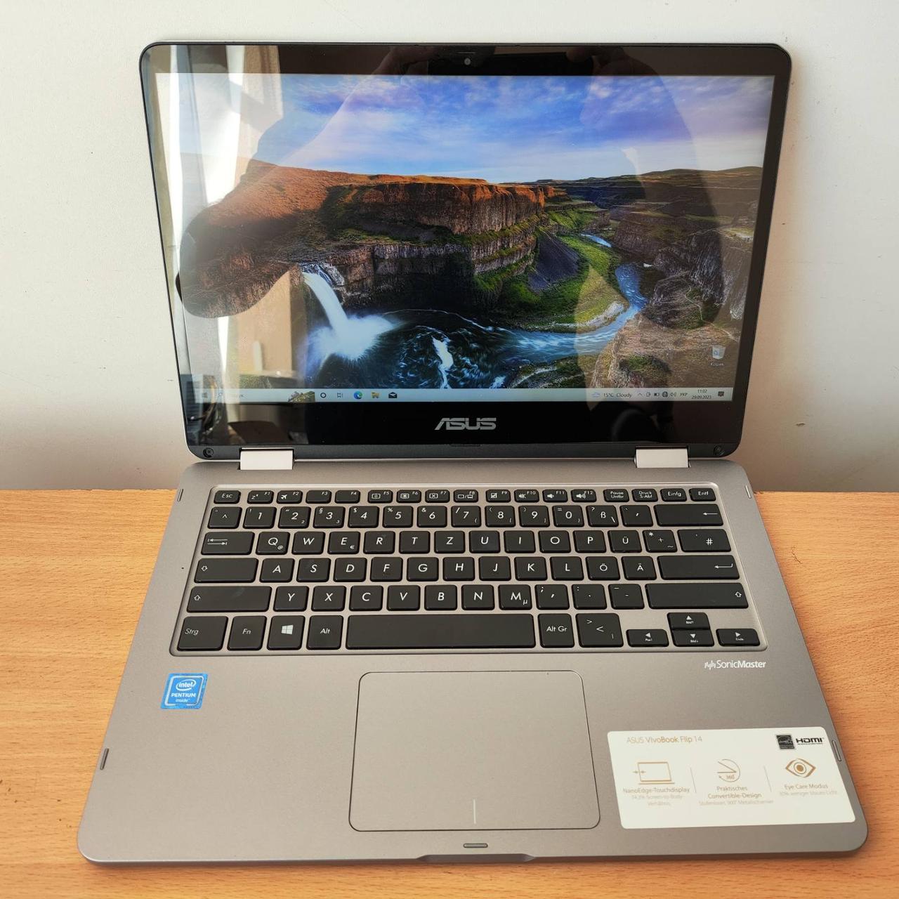 Ноутбук б/в Asus VivoBook Flip 14 TP401M 14" FHD/IPS N5030 4 ядра/4 Gb DDR4/SSD 128 Gb/UHD Graphics 605/WebCam
