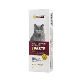 ЕКО паста, мультивітамінний комплекс з Омега - 3 & 6 для котів Vitomax 100 г (4820150208493)