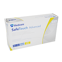 SafeTouch Advanced Slim, 100 шт, нитриловые, медицинские перчатки, нестерильные, Medicom Жовтий