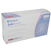 SafeTouch Advanced Slim, 100 шт, нитриловые, медицинские перчатки, нестерильные, Medicom Рожевий