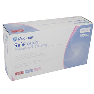 SafeTouch Advanced Slim, 100 шт, нітрилові, медичні рукавички, нестерильні, Medicom Рожевий