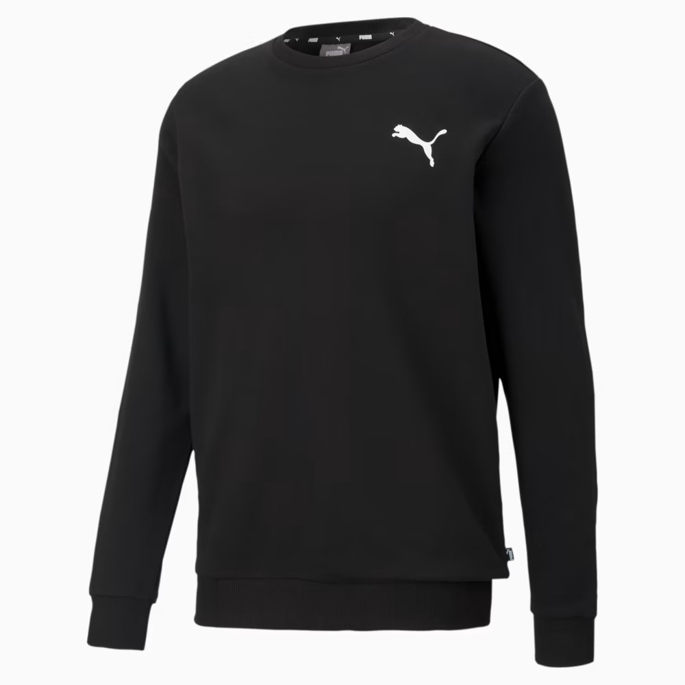Толстовка чоловіча Puma Ess Small Logo Sweatshirt​ 586684 51 (чорна, бавовна, спортивна, бренд пума)