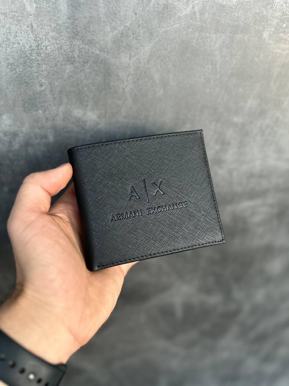 Чоловічий чорний Портмоне Giorgio Armani