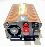 Інвертор, перетворювач напруги UKC 12-220В, 1000Вт, для дому, машини, фото 3