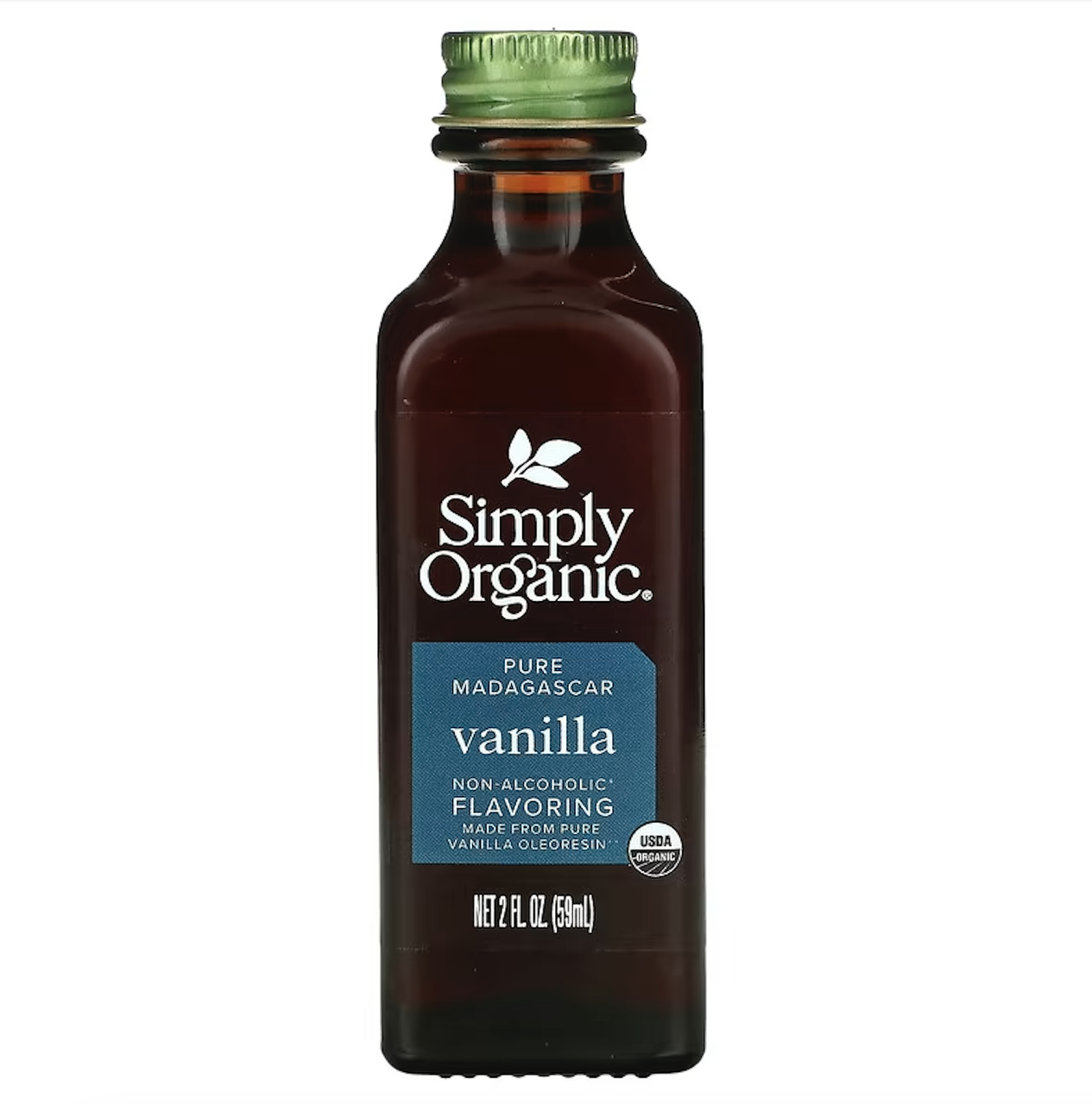 Simply Organic, Мадагаскарса ваніль, безалкогольний ароматизатор, вирощена на фермі, 2 рідкі унції (59 мл)