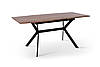 Стіл обідній Х'юстон 130-170 см (чорний/горіх), фото 4