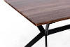 Стіл обідній Х'юстон 130-170 см (чорний/горіх), фото 5