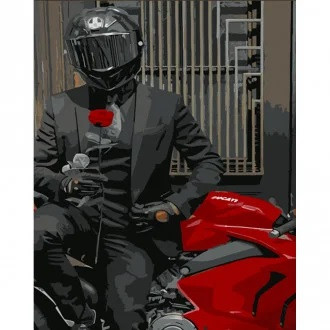 Картина за номерами Улюблений на байці Strateg розміром 30х40 см