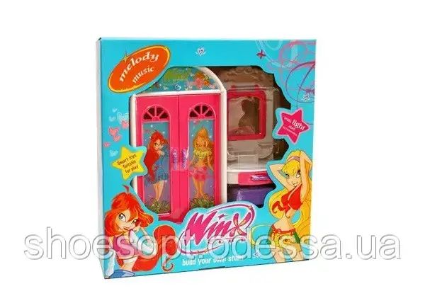 Меблі шафи, трюмо, стілець Winx Вінкс мелодії, світло
