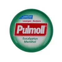 Леденцы (конфеты) Эвкалипт и Ментол БЕЗ САХАРА Pulmoll Eucalyptus Menthol 45г Германия