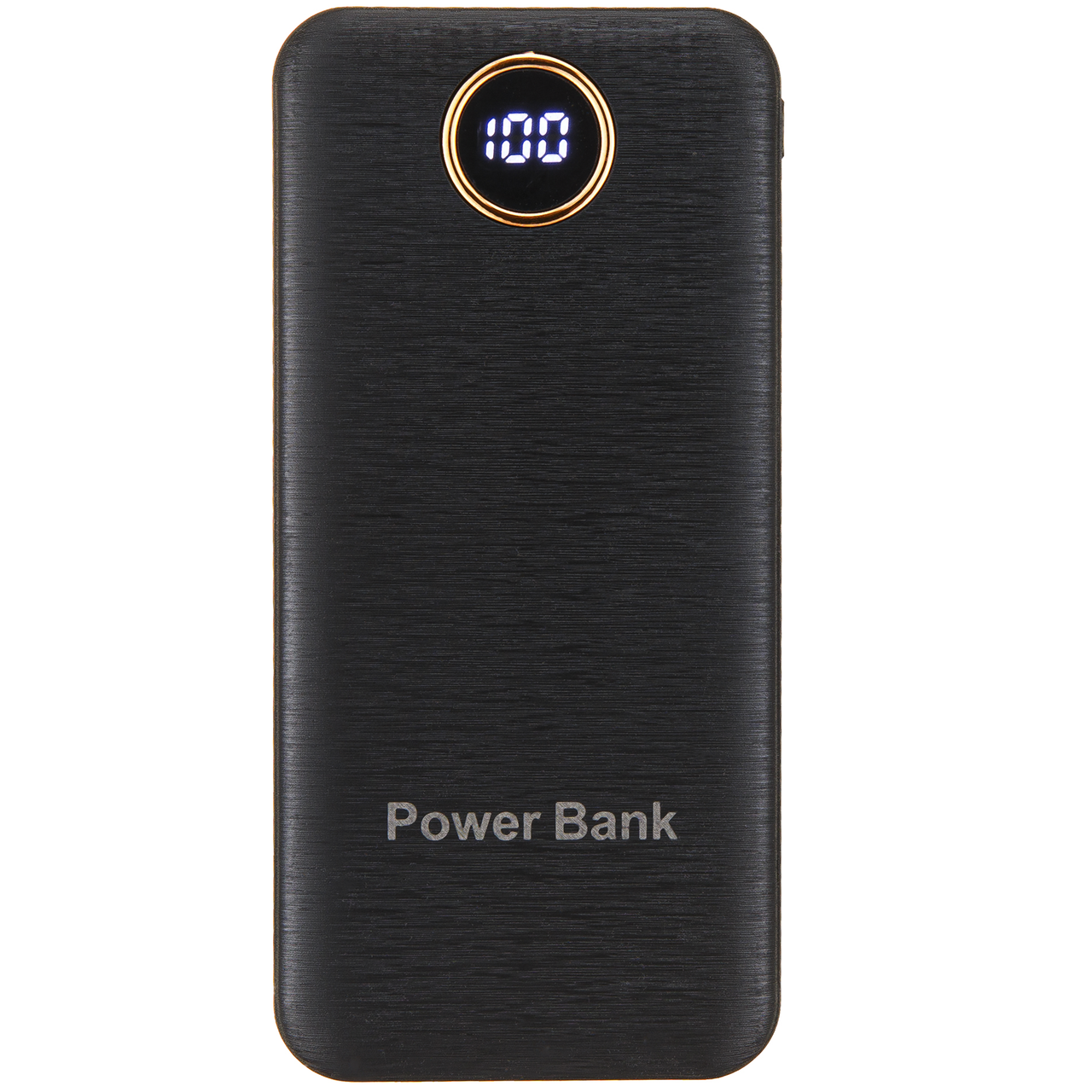 Універсальна мобільна батарея повербанк 20000 mAh 5V/2.1A з круглим циферблатом чорна