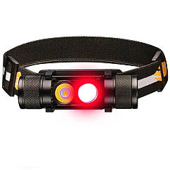 Налобний ліхтар Sofirn H25LR + червоне світло + акумулятор 3000мАч