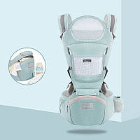 Рюкзак-кенгуру FRUITEAM Baby Carrier 6 в 1 для переноски детей Зелений