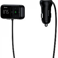 FM Modulator Baseus T-Typed S16 Bluetooth MP3/Charger (CCTM-E01) Black