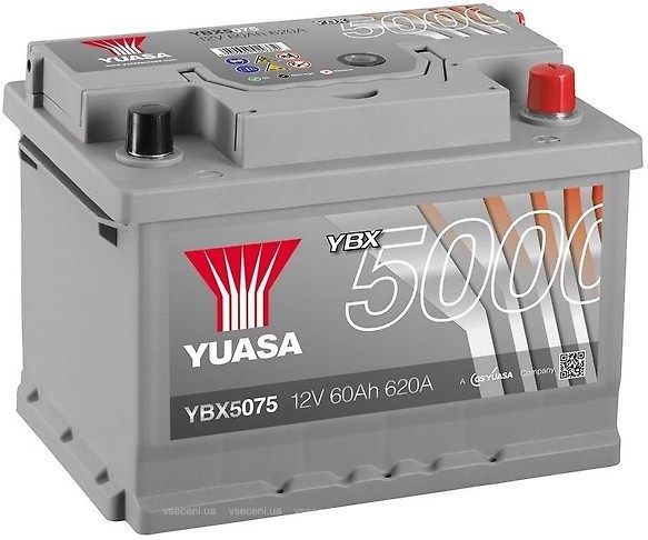 Акумулятор 6СТ - 60Ah/ 640A. Silver High Performance Battery YBX5075 (0)