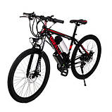 Електровелосипед двоколісний для дорослих 26 дюймів FY-018D 30-35 км/год запас ходу 50 км чорний, фото 6