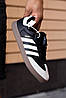 Чоловічі Кросівки Adidas Samba Triple Layer Black White / Адідас Самба Трипл Лейер Чорні з Білим, фото 10