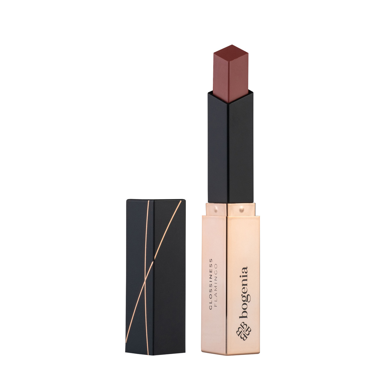 BG700 Гелева помада для губ Bogenia Glossiness Gel Lipstick 001 Caramel, 2.2 г, фото 1