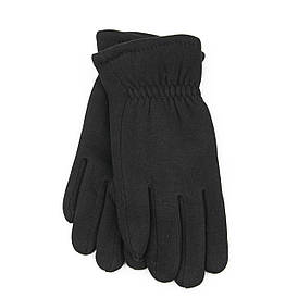 Чоловічі трикотажні рукавички з махровою підкладкою для сенсорних телефонів (арт. 23-1-30) чорний