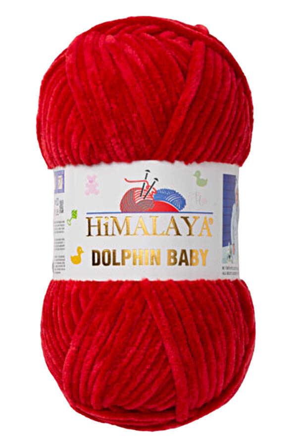 Пряжа Himalaya Dolphin Baby 80352, темно-червоний