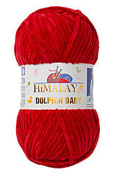Пряжа Himalaya Dolphin Baby 80352, темно-червоний