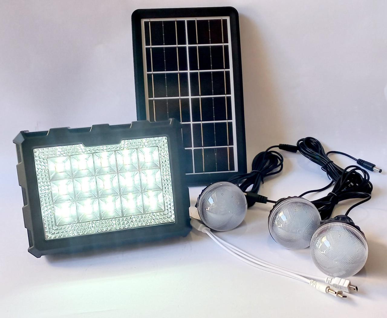 Ліхтар-прожектор світлодіодний з функцією PowerBank + сонячна панель Solar Light GD-106