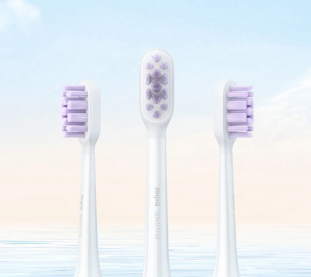 Насадки для зубної щітки MiJia Sonic Electric Toothbrush (BHR6327CN) 3 штуки фіолетова щетина