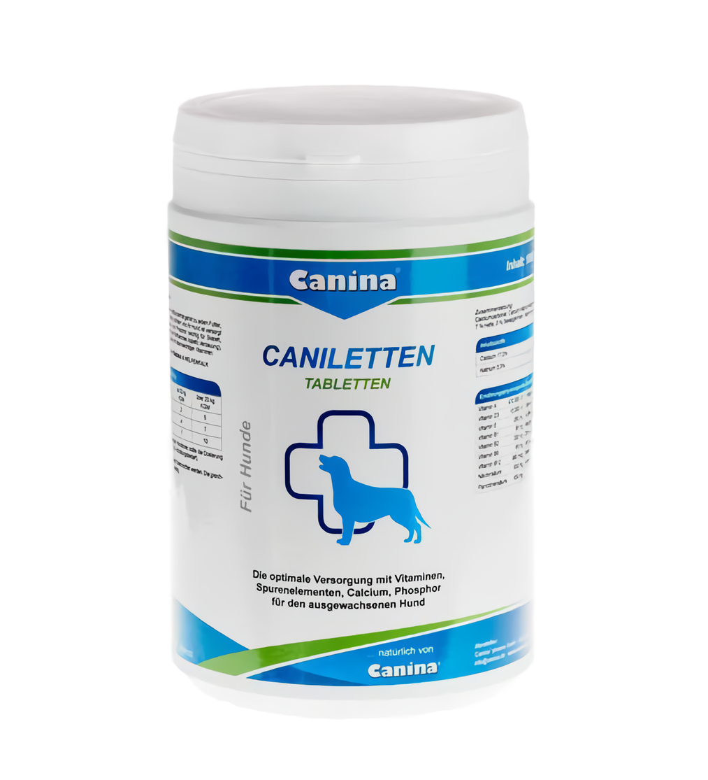 Витаминно-минеральный комплекс Canina Caniletten для собак, 1000 г / 500 таблеток - фото 1 - id-p1745973631