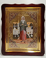 Ксенія Петербурзька ікона з емаллю 40х35см