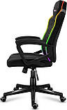 Комп'ютерне крісло для геймера Huzaro Force 2.5 RGB  Mesh Carbon, фото 5
