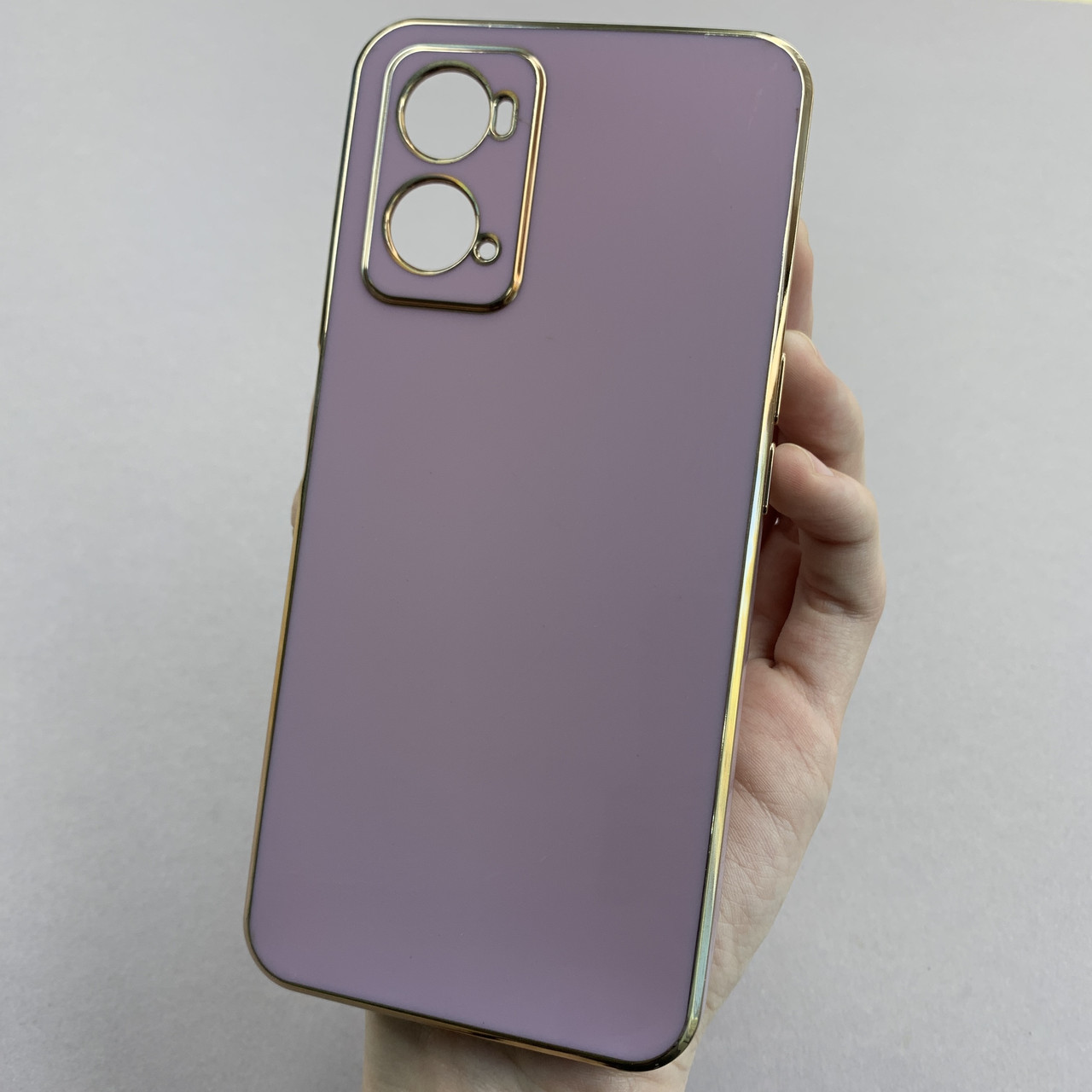 Чохол для Oppo A76 глянцевий із золотою окантовкою чохол на телефон оппо а76 чорничний h7y