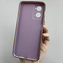 Чохол для Oppo A76 глянцевий із золотою окантовкою чохол на телефон оппо а76 чорничний h7y, фото 3
