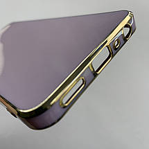 Чохол для Oppo A76 глянцевий із золотою окантовкою чохол на телефон оппо а76 чорничний h7y, фото 5