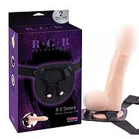 Страпон тілесний для жінок James Deen 8.5 KityS