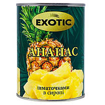 Ананас Шматочками у Сиропі Консервований Exotic 580 мл Тайланд