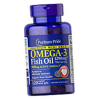 Жирные кислоты омега 3 Omega-3 Fish Oil 1290 mg 120 мини капс Рыбий жир