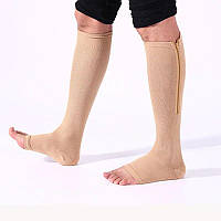 Компрессионные носки на молнии против варикоза и отеков, унисекс