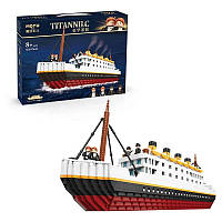 Большой конструктор Титаник, Корабль, Пассажирский лайнер, 2980 мини деталей